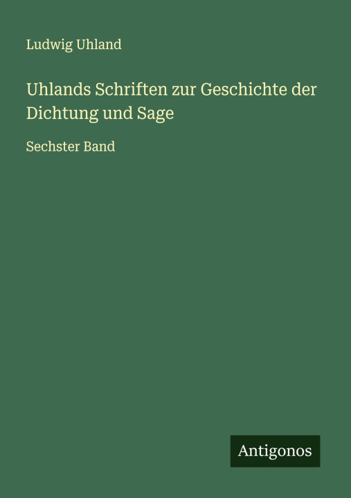 Libro Uhlands Schriften zur Geschichte der Dichtung und Sage 