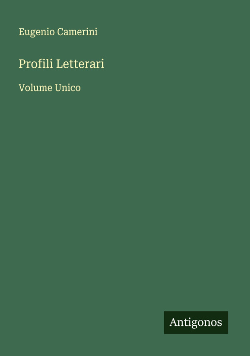 Knjiga Profili Letterari 
