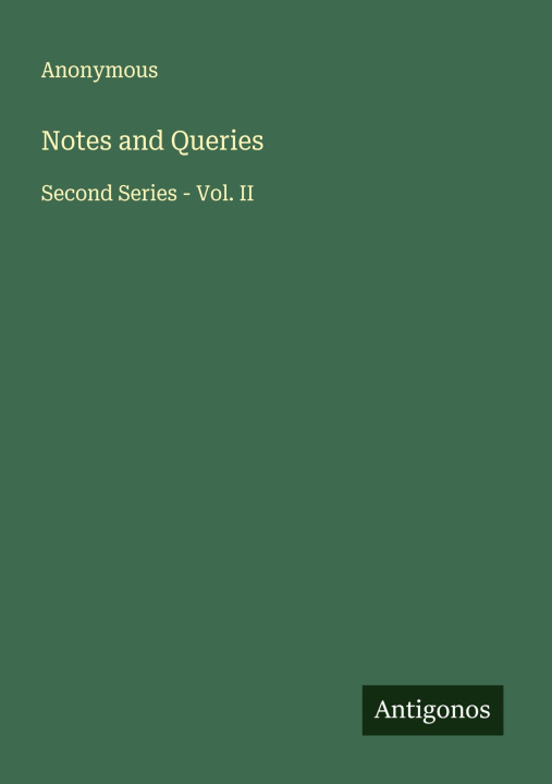 Kniha Notes and Queries 