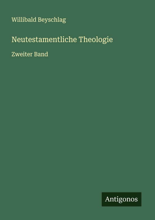 Knjiga Neutestamentliche Theologie 