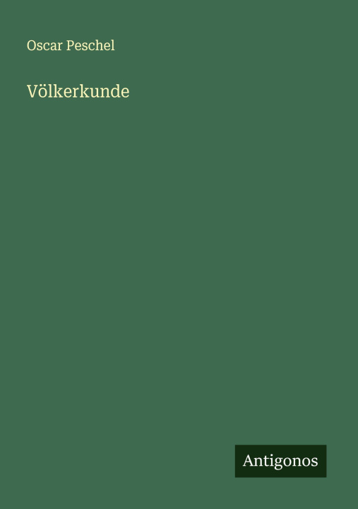Kniha Völkerkunde 