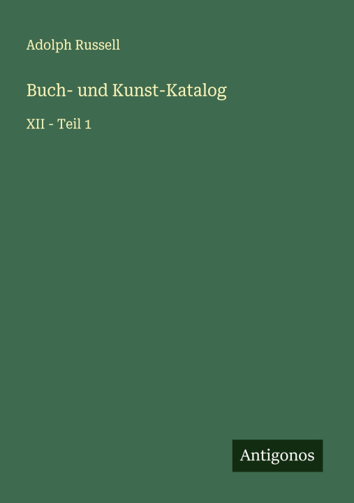 Kniha Buch- und Kunst-Katalog 