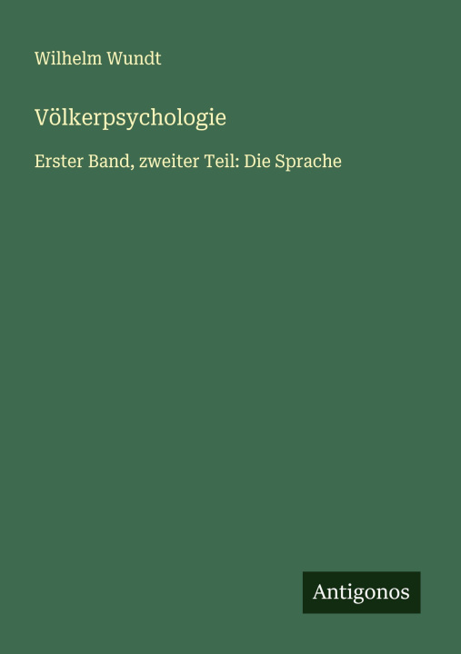 Kniha Völkerpsychologie 