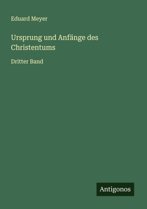 Kniha Ursprung und Anfänge des Christentums 