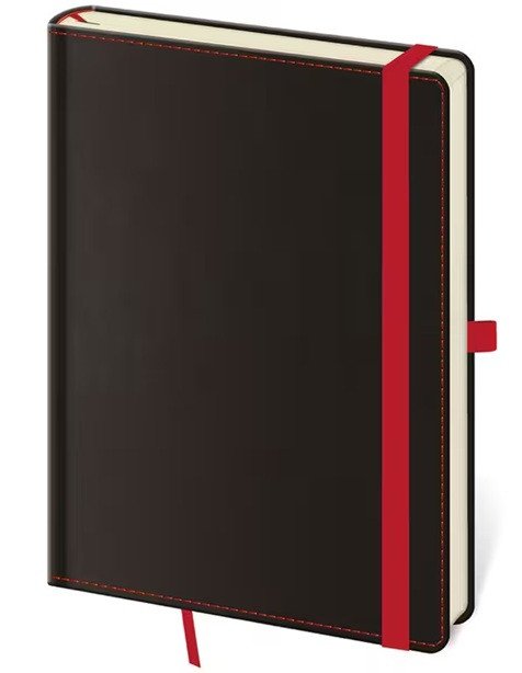 Artículos de papelería Zápisník Black Red - linkovaný L 