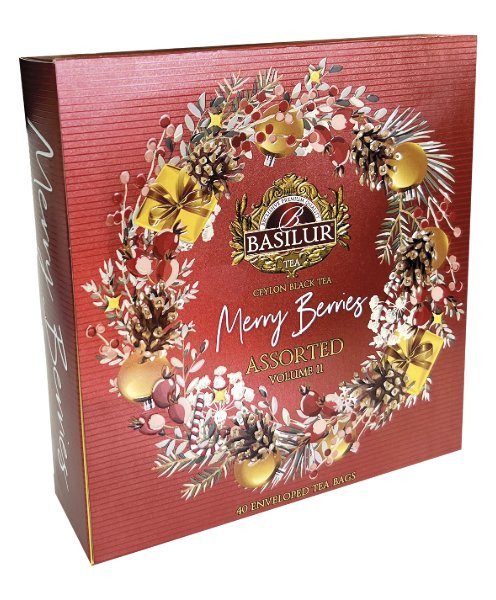 Kniha BASILUR Merry Berry Assorted Vol. II přebal 40 gastro sáčků 