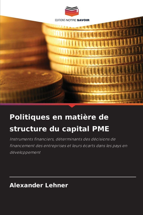 Knjiga Politiques en matière de structure du capital PME Alexander Lehner