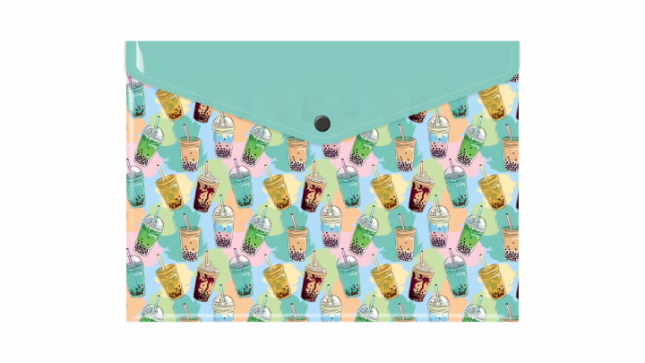 Knjiga Teczka koperta A4 pp z nadrukiem bubble tea 