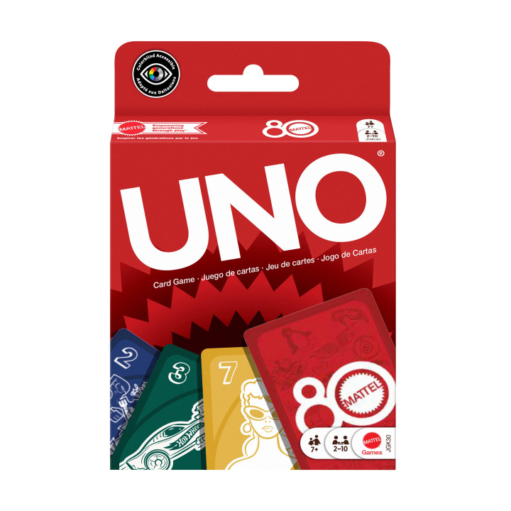 Hra/Hračka Mattel 80th UNO Ruby Red 