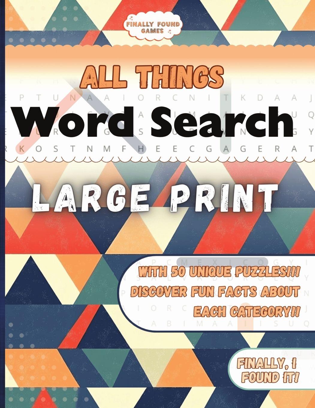 Kniha Finally Found Games All Things Word Search Finally Found Games