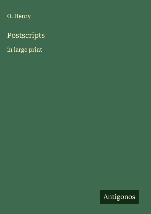 Kniha Postscripts 