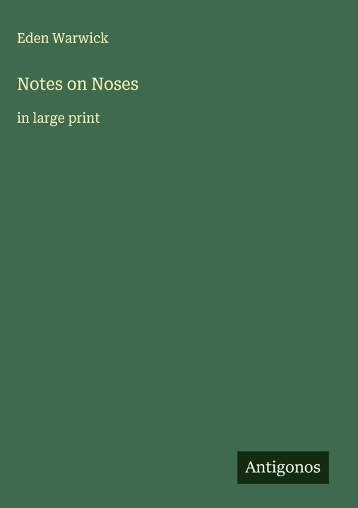 Kniha Notes on Noses 