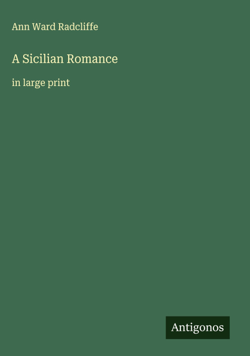 Kniha A Sicilian Romance 