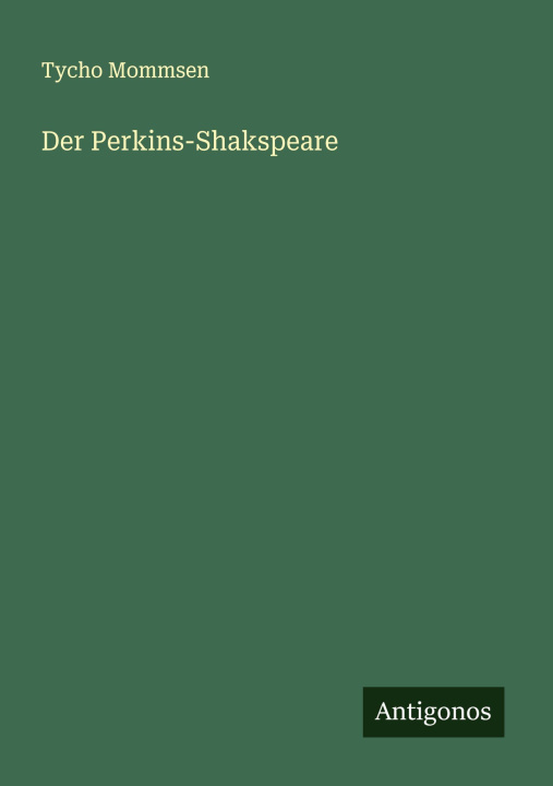 Kniha Der Perkins-Shakspeare 