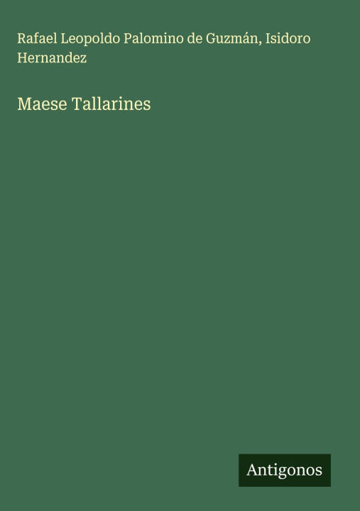 Kniha Maese Tallarines Isidoro Hernandez
