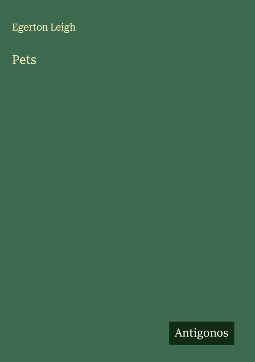 Kniha Pets 