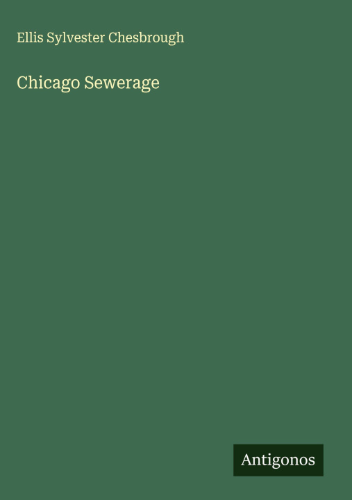 Kniha Chicago Sewerage 