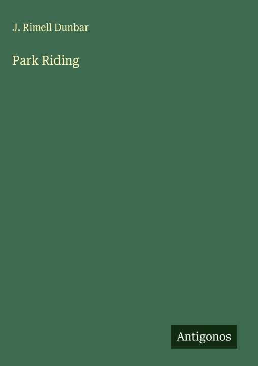 Knjiga Park Riding 