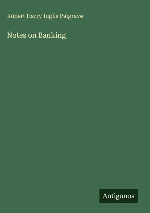 Kniha Notes on Banking 