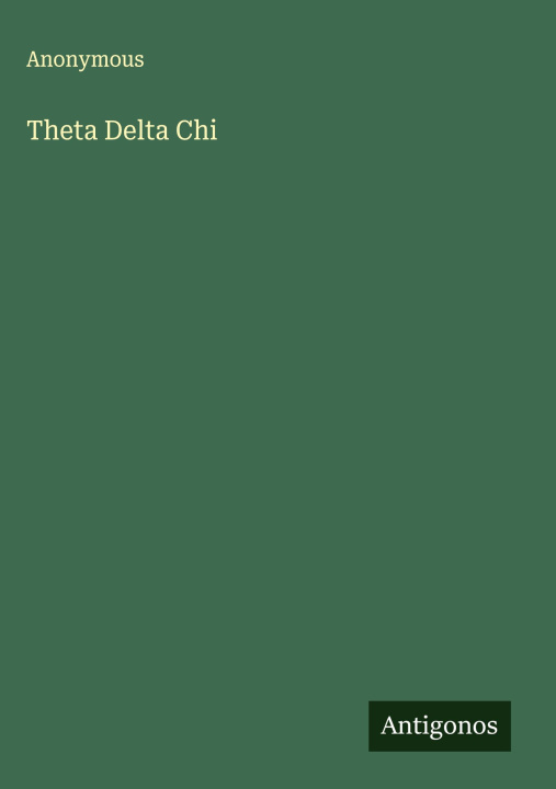 Kniha Theta Delta Chi 