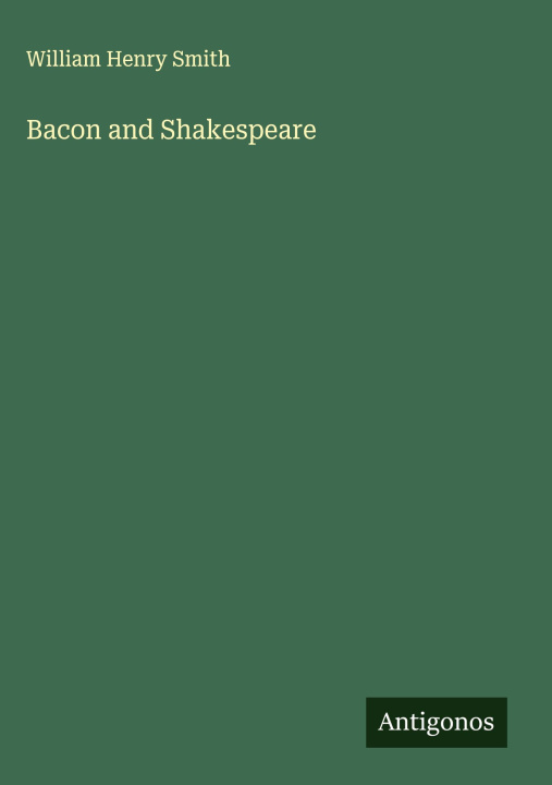 Kniha Bacon and Shakespeare 