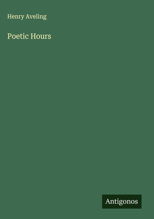 Kniha Poetic Hours 