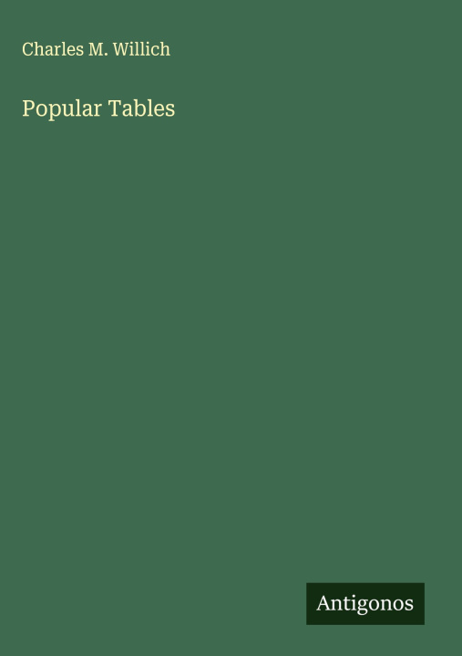 Kniha Popular Tables 