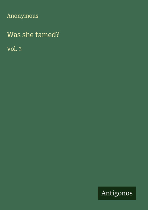 Kniha Was she tamed? 