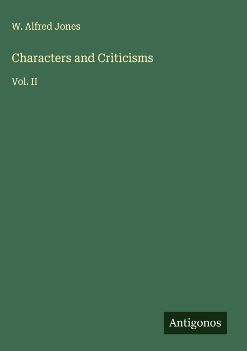 Kniha Characters and Criticisms 