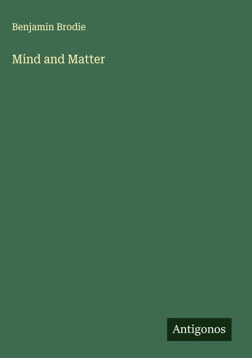Kniha Mind and Matter 