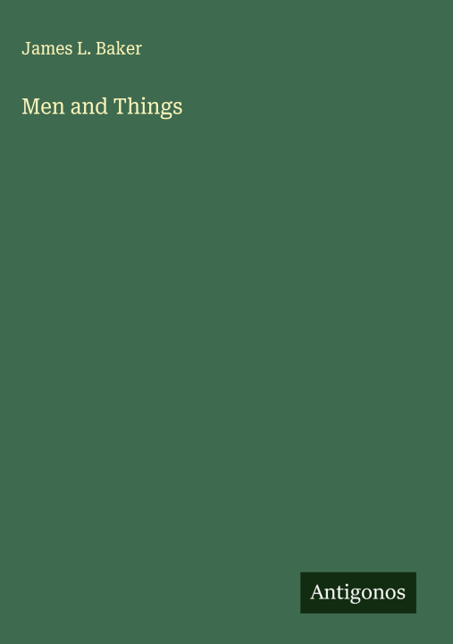 Kniha Men and Things 