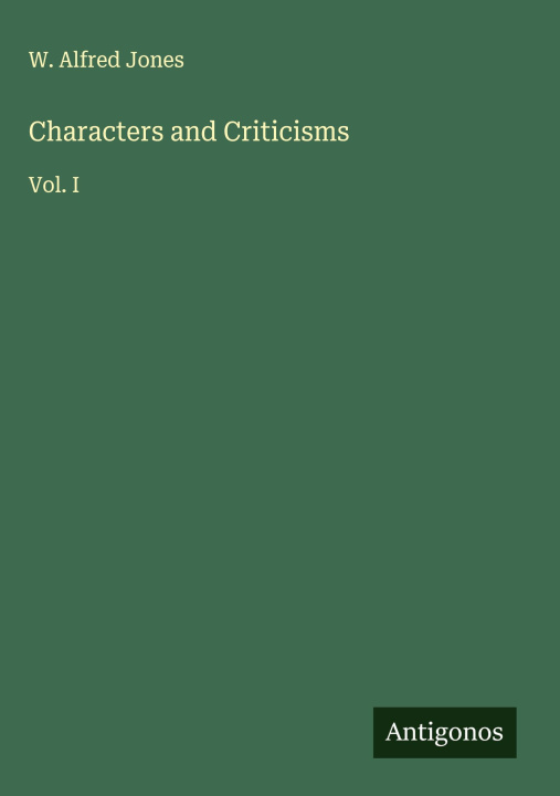 Kniha Characters and Criticisms 
