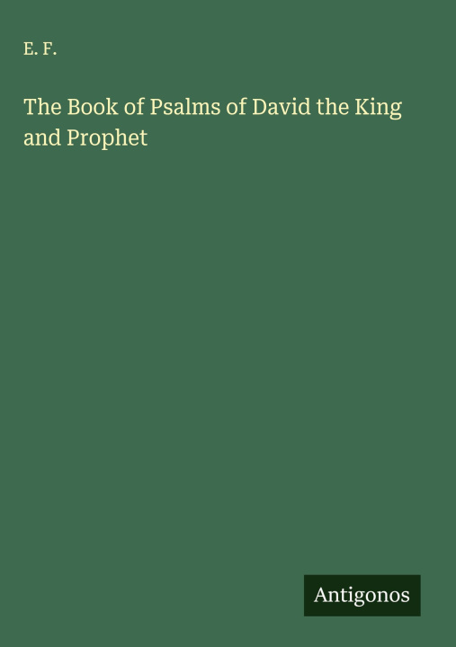 Libro The Book of Psalms of David the King and Prophet 