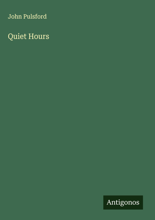 Kniha Quiet Hours 