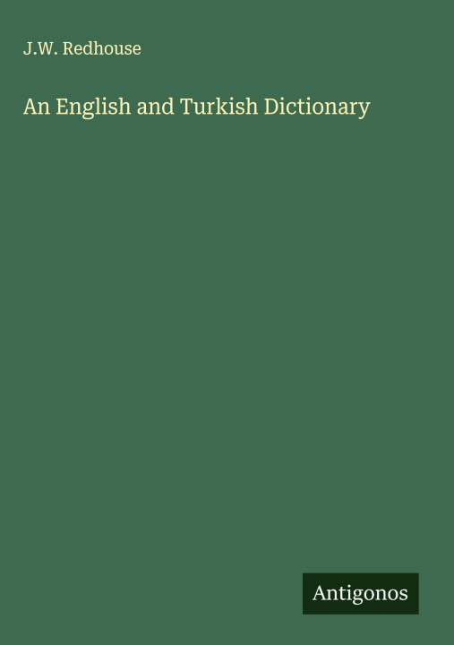 Kniha An English and Turkish Dictionary 