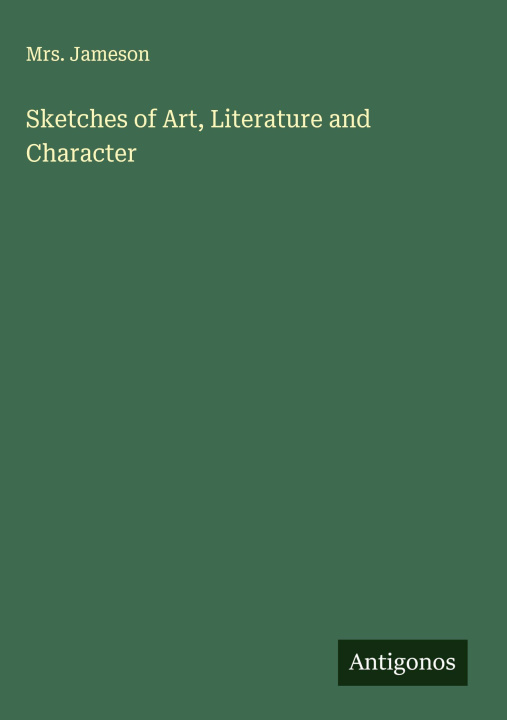 Libro Sketches of Art, Literature and Character 