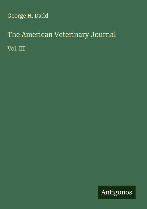 Kniha The American Veterinary Journal 