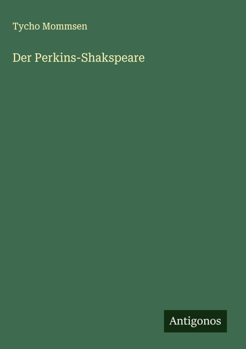 Kniha Der Perkins-Shakspeare 