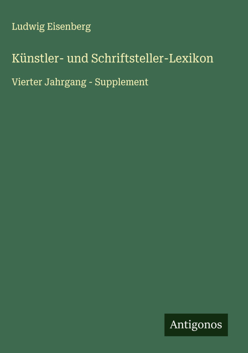 Kniha Künstler- und Schriftsteller-Lexikon 