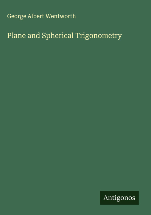 Knjiga Plane and Spherical Trigonometry 