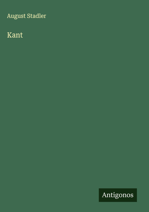 Kniha Kant 