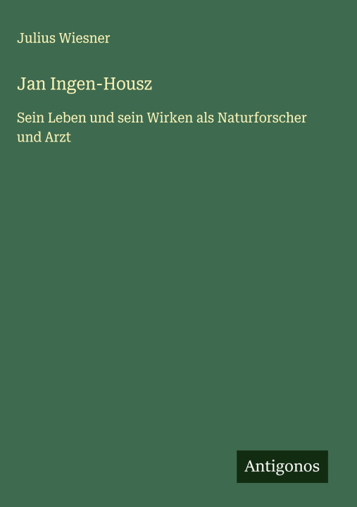 Kniha Jan Ingen-Housz 