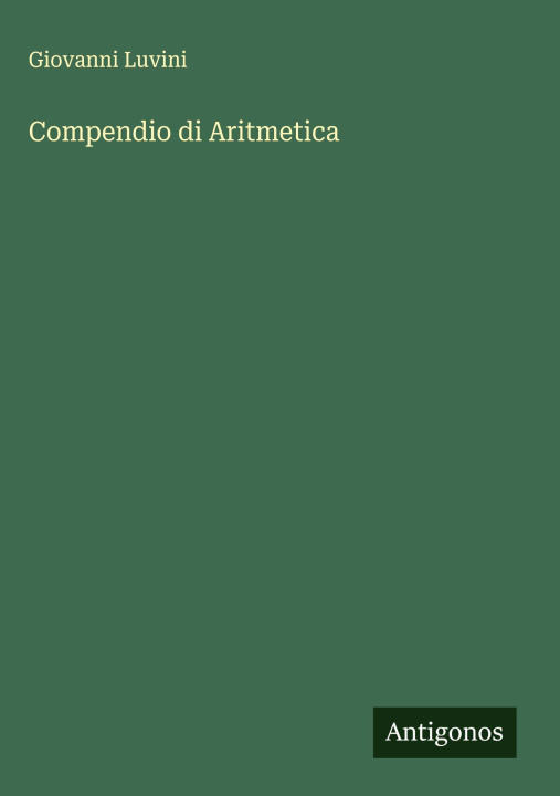 Kniha Compendio di Aritmetica 