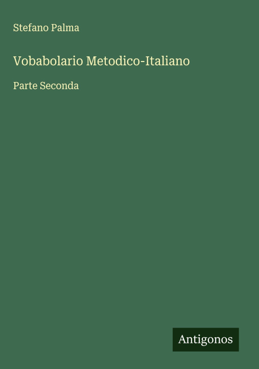 Kniha Vobabolario Metodico-Italiano 