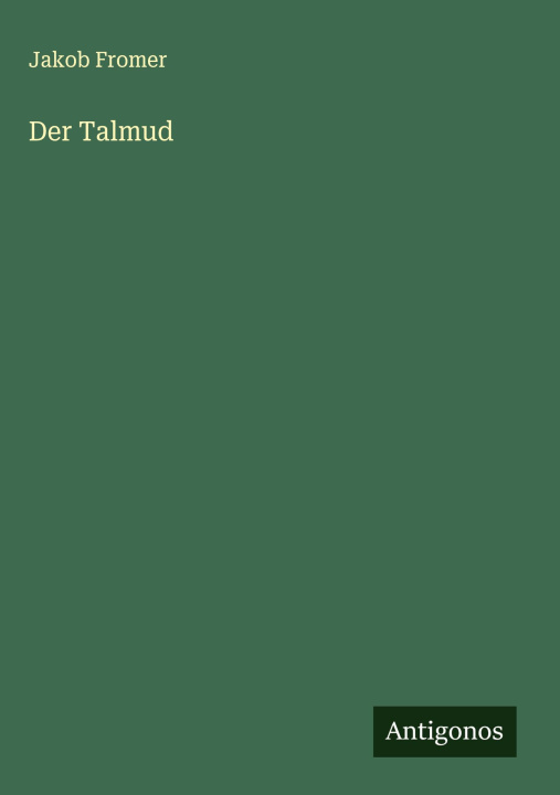 Kniha Der Talmud 
