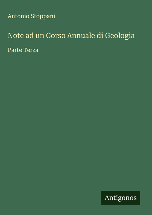Kniha Note ad un Corso Annuale di Geologia 