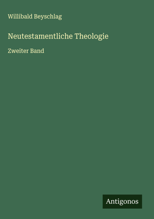 Knjiga Neutestamentliche Theologie 