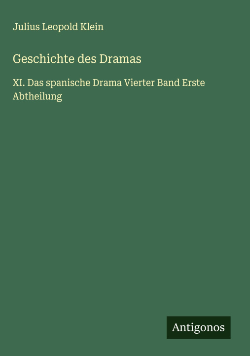 Kniha Geschichte des Dramas 