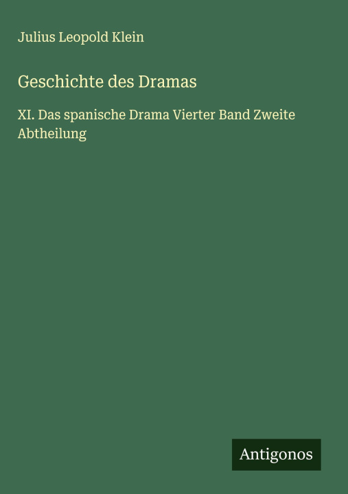 Kniha Geschichte des Dramas 