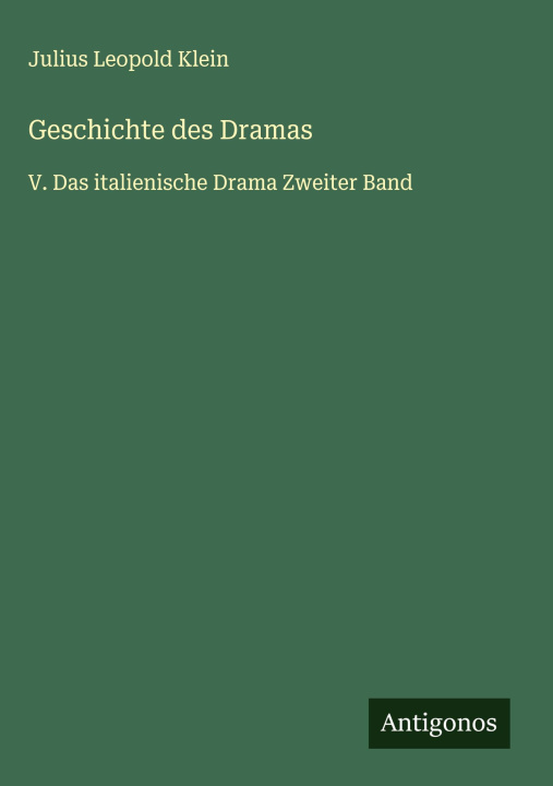 Kniha Geschichte des Dramas 